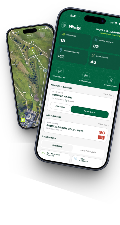 Golf App Mobile Interface